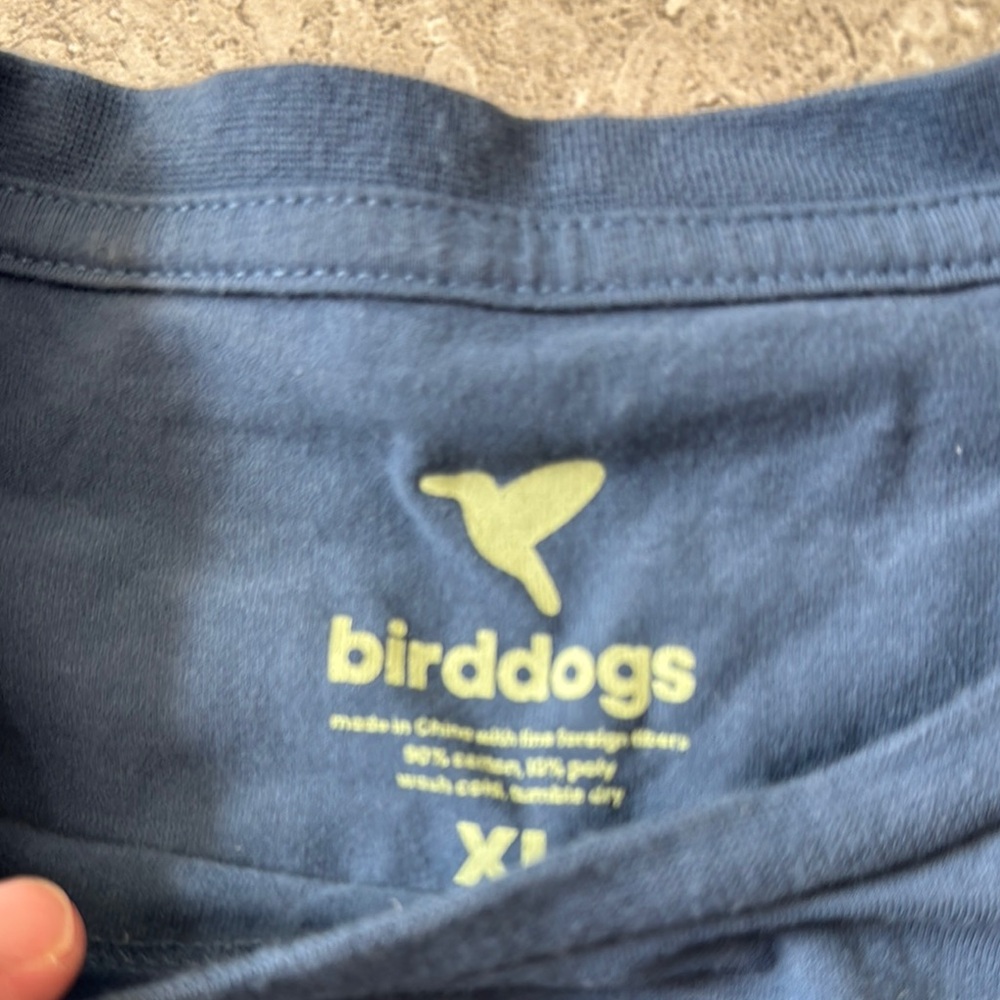 Birddogs Blue Short Sleeve Tee Casual Comfort - Picture 3 of 3